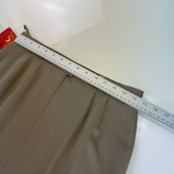 NWT VTG Escada Brown Tan Wool Skirt Womens Size 38 - Picture 3 of 7